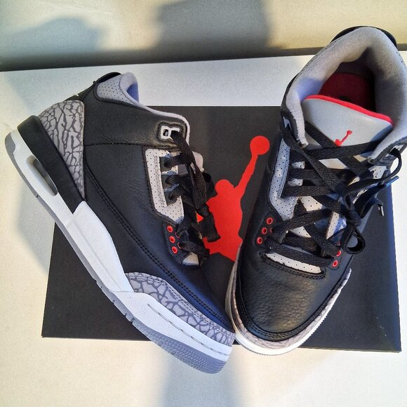 Nike Other - Nike Jordan 3 Retro Black Cement (2024) GS Men's 6.5 or Women's 8